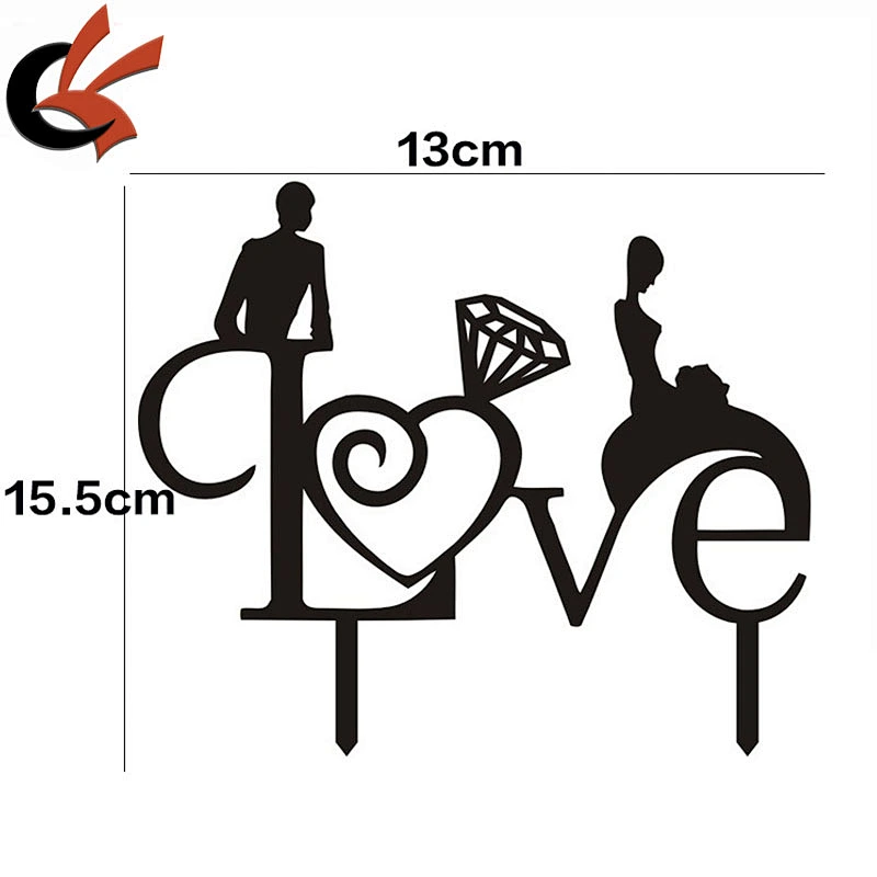 Fancy Mr & Mrs Cake Topper Acrylic Wedding Love Cake Topper