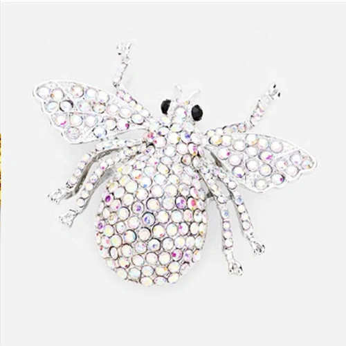 2020 New Design wholesale Best Selling Charm Decoration Luxury Rhinestone pave bug pin