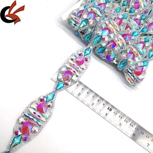 2021 New Trendy Product Crystal Beads AB Rhinestone Bridal Chain Trims Rhinestone Jewelry Chain Trimming