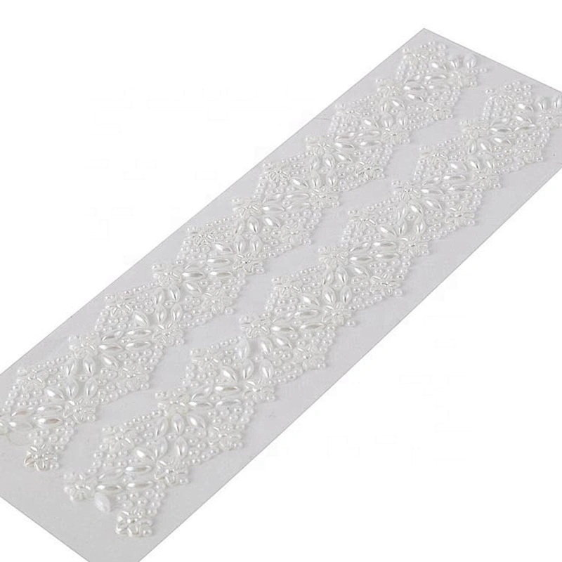 self adhesive pearls and rhinestone stickers