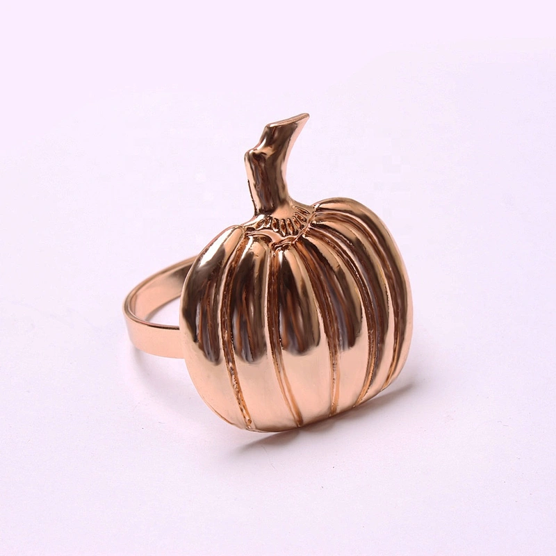 High Quality Wholesale Napkin Cloth Metal Holder Ring Buckle Thanksgiving Dinning Table Saints' Day Plain Napkin Rings
