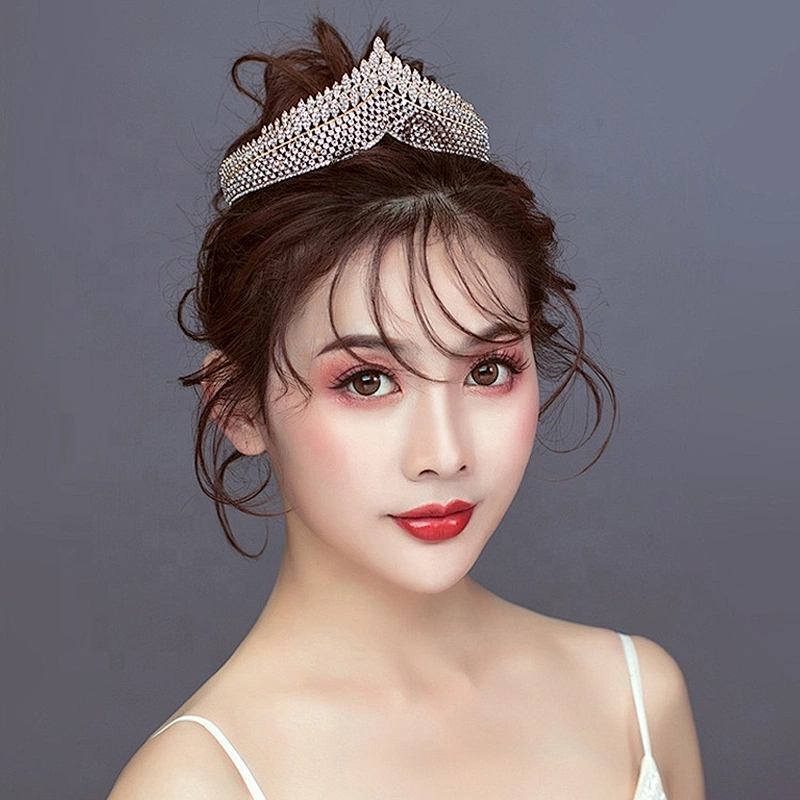 Silver Crystal Rhinestone Royal Princess Wedding Bridal Pageant Prom Tiara Crown