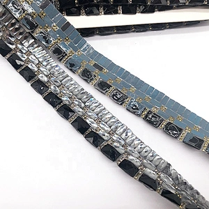 Hot melt Drilling Bridal Dress Banding Belt Rhinestone heat transfer Iron-On Clothing Decoration rhinestone Trim
