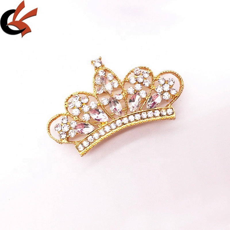 Wholesale price fashion bride wedding crown shape crystal rhinestone strass brooch