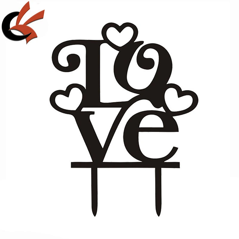 Personalized Love Cake Topper Wedding Cake Topper