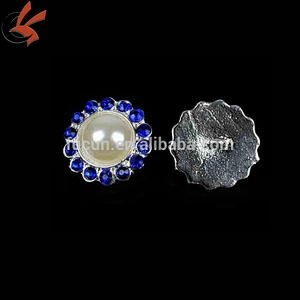 bridal embellishment flat back rhinestone pearl button