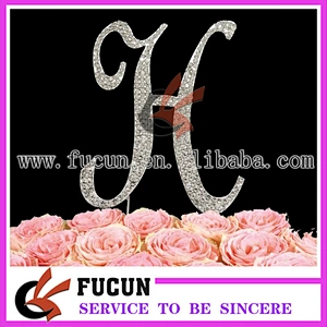 silver letter rhinestone cake topper party supplies/ christmas/wedding decorations centerpieces