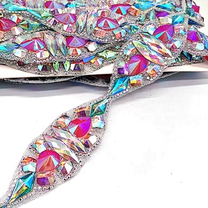 garment decorative rhinestone trim hot melt resin rhinestone adhesive strip