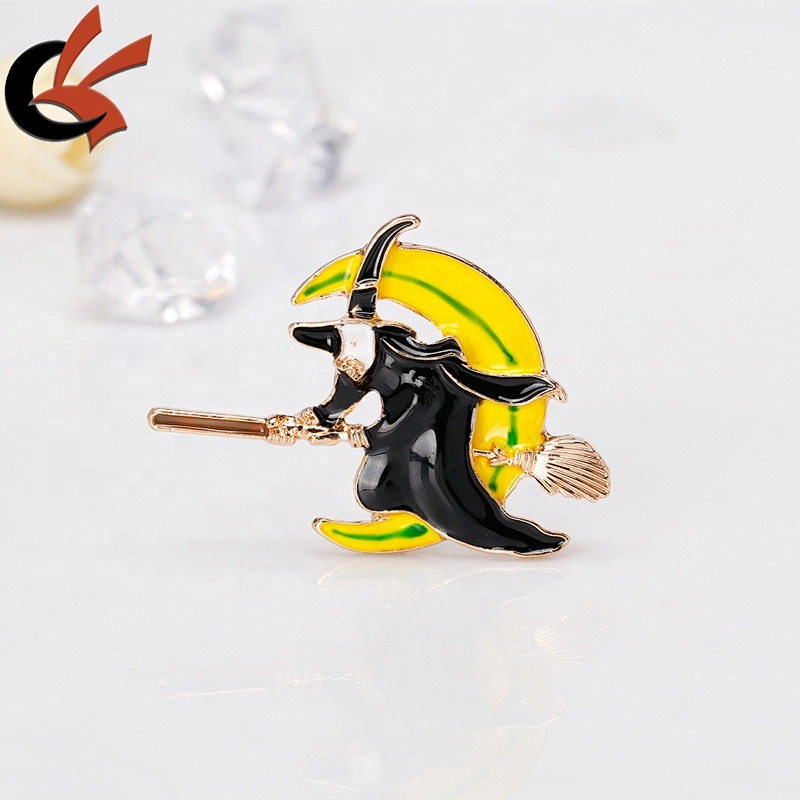 Enamel Halloween Costume Gift Jewelry Ornament Fashion Enamel witch Brooch Pins