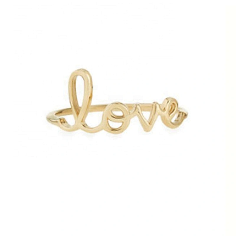 Gold  Anniversary Dinner LOVE Napkin Ring Holder