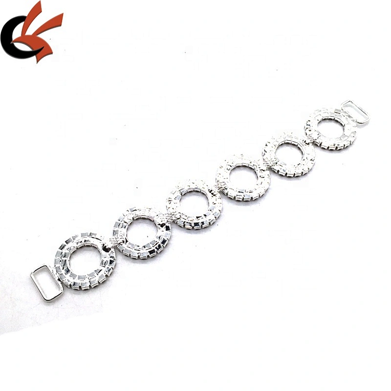 2021 making crystal metal circle swimsuit accessories bikini connectors for swimwear belt