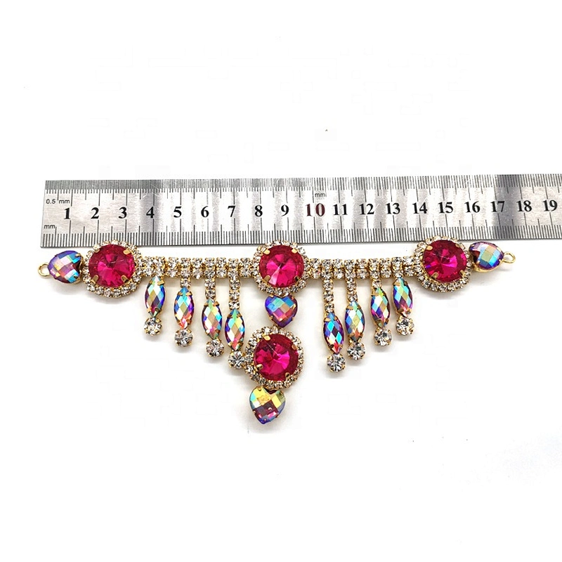 Factory Custom jewelry rhinestone shoe chain shoe accessories