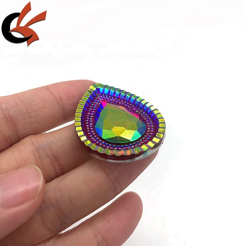 Unique designs large size teardrop loose rhinestone gems for Carnival decoration
