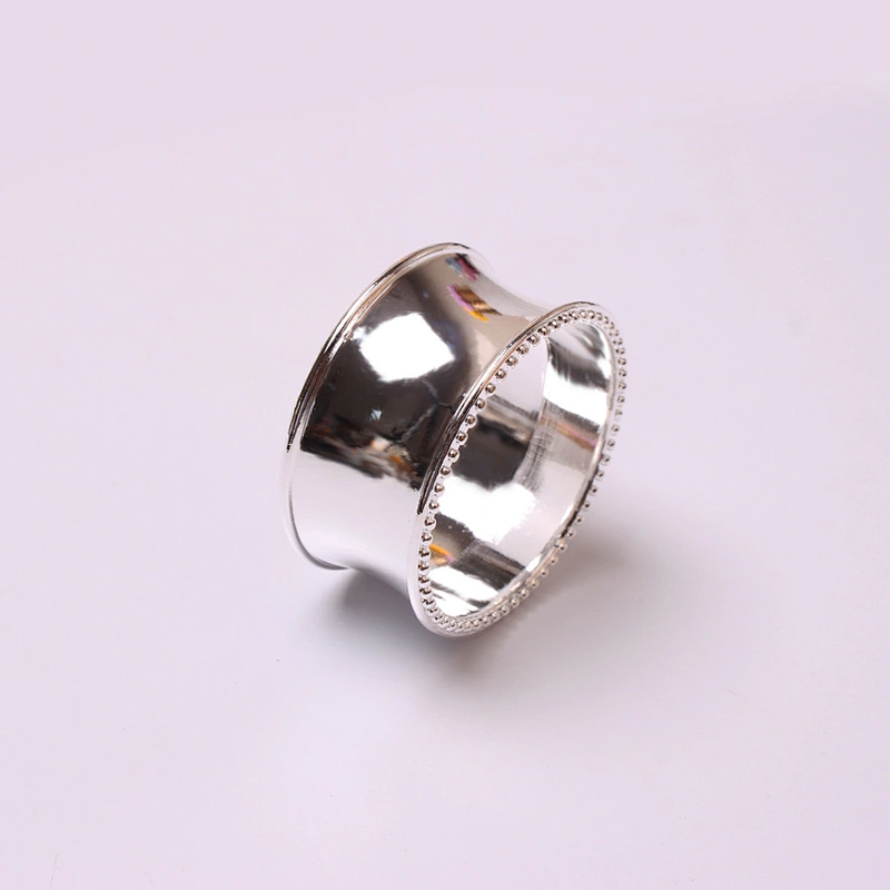 hotel supplies Metal wedding burnishing plain napkin rings