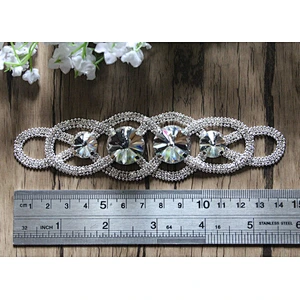 diamond silver metal jewelry chain swimwear rhinestone crystal bikini connectors