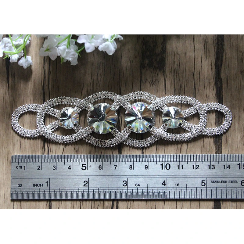 diamond silver metal jewelry chain swimwear rhinestone crystal bikini connectors