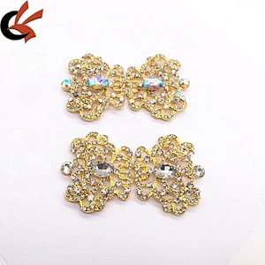 Wedding supply wholesale DIY invitation card decorative buckle button rhinestone diamond jewelry buckle