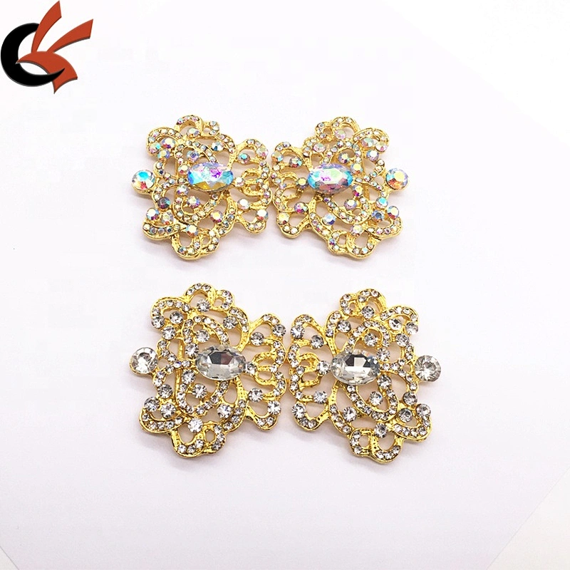 Wedding supply wholesale DIY invitation card decorative buckle button rhinestone diamond jewelry buckle