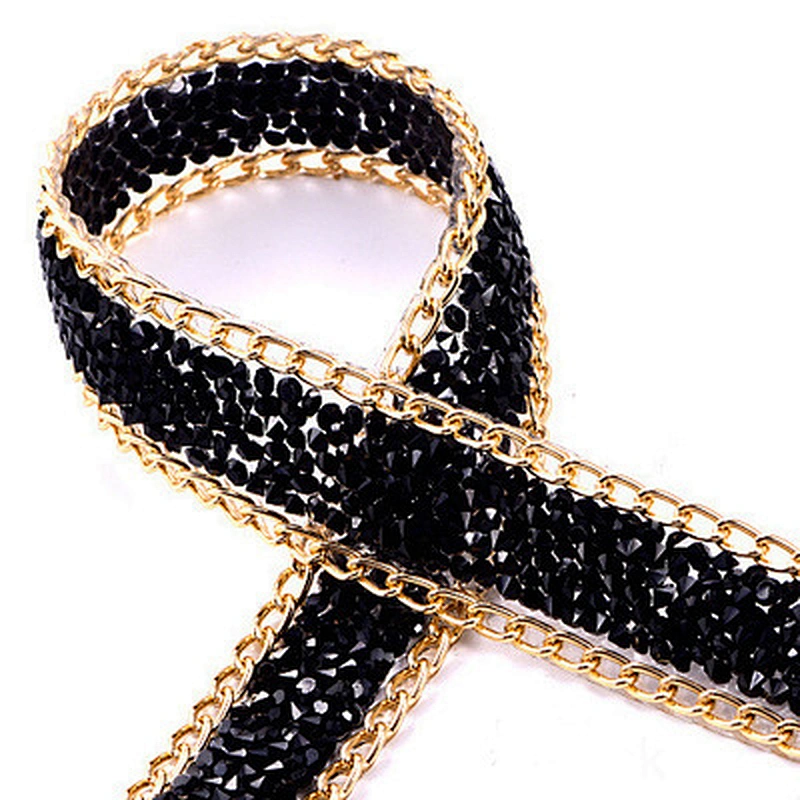 Multi Size Colorful Resin Crystal Hot Fix Rhinestone Tape for Shoes Decorations