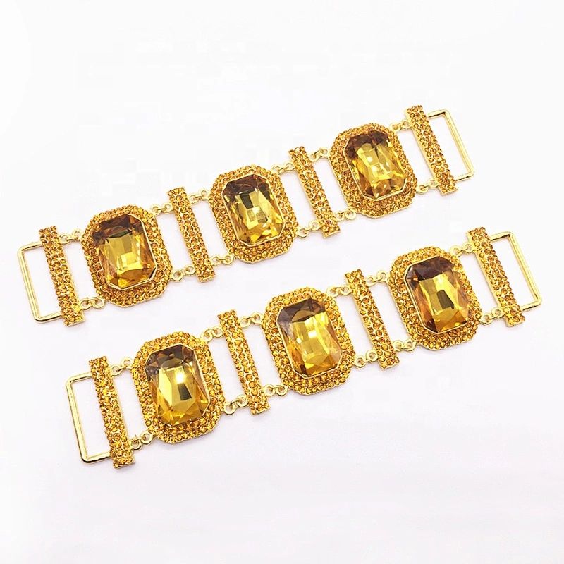 10 Sets/20 Pieces Golden Jewelry Plating Various Colors Crystal Bikini Connector For Sale