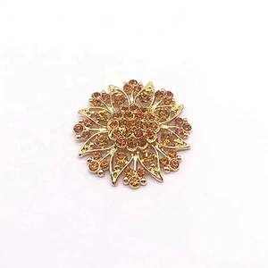 Wedding Bridal Big Crystal Rhinestone Bouquet Brooch Pin for Women