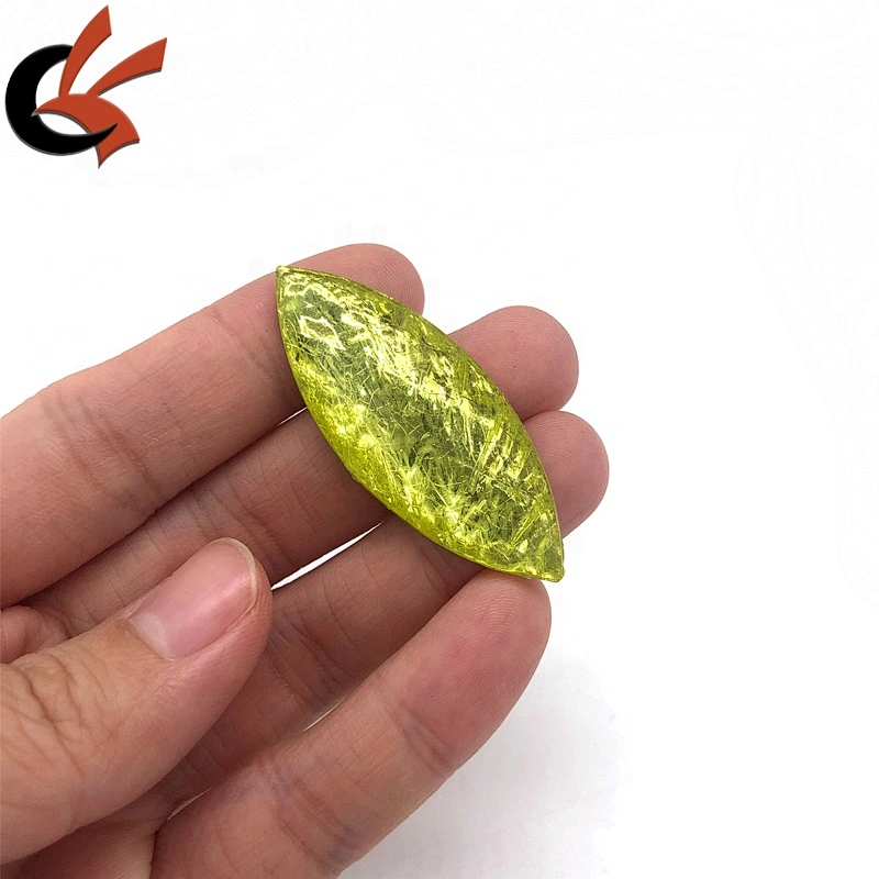 Factory New style Yellow color sew on loose resin rhinestone gems