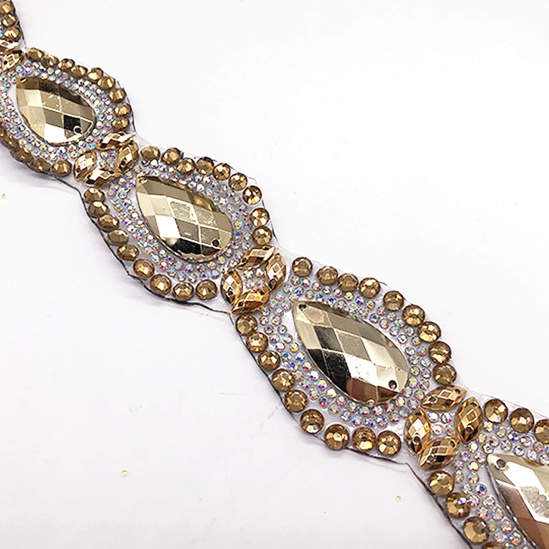 2020 Hot Item hot fix Rhinestone Trimming for Evening Dresses