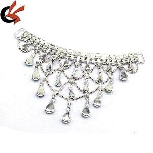 Crystal pendant ab bikini diy design swimwear flexible rhinestone tassels bikini connector for sell