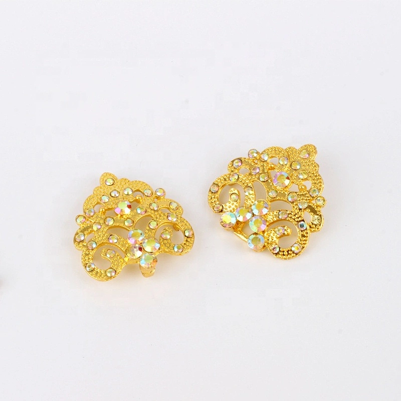 Gold plated clothing decoration buckle wedding hook clasp buckle wholesale