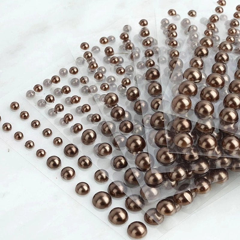 99 Pcs Multi-sized Self Adhesive Pearl Rhinestone DIY Stickers
