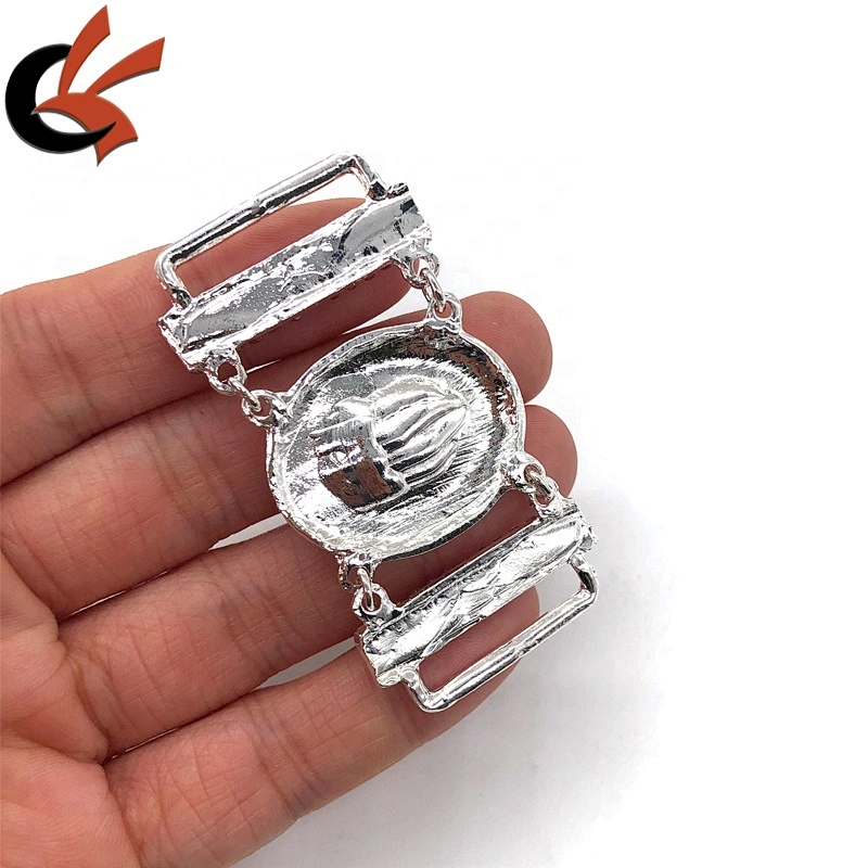 Wholesale lovely Pink Diamond Metal Accessories Crystal Rhinestone Bikini Connectors