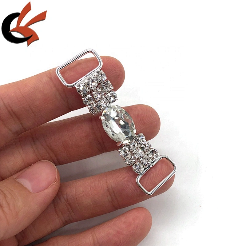5.4cm Bag Shoes Clothing Swimwear Bra Accessories Rhinestone Decor Connectors Buckle