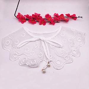 Fashion Hollow out Detachable Shirt Collar with Rhinestone for Garment Accessories