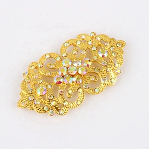 Gold plated clothing decoration buckle wedding hook clasp buckle wholesale