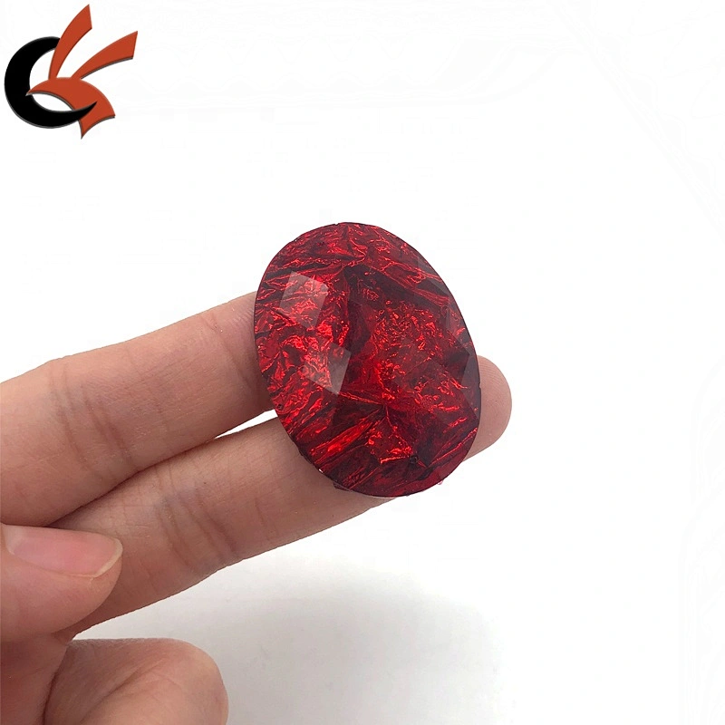 Fancy 18x25mm Oval shape resin rhinestone loose gems