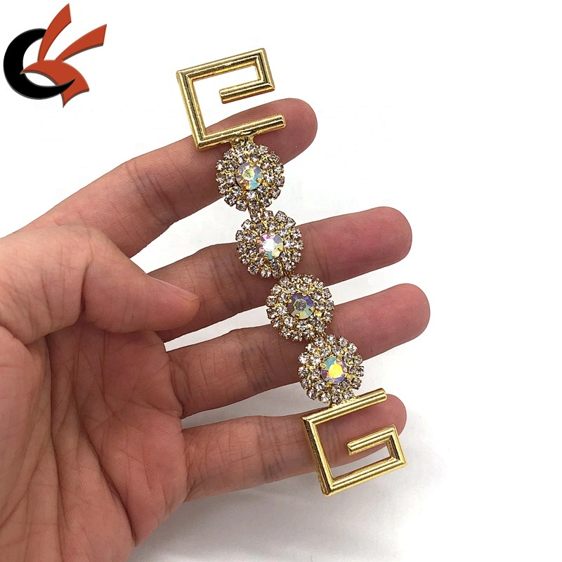 Shining Bikini Swimwear Rhinestone Connector Chain Buckle