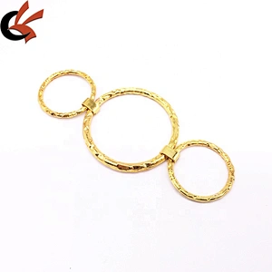 Cheap Price Gold Metal Circle Round Ring Women Swim Bikini Connector Wholesale