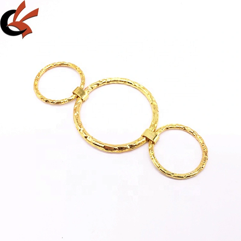 Cheap Price Gold Metal Circle Round Ring Women Swim Bikini Connector Wholesale