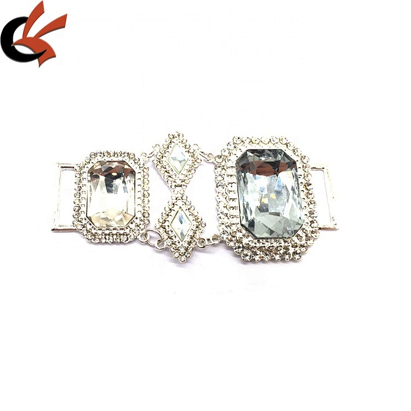 Wholesale Custom Jewelry Bikini Set Russians Style Pendant Rhinestone Charms Metal Bikini Connector For Swimsuit
