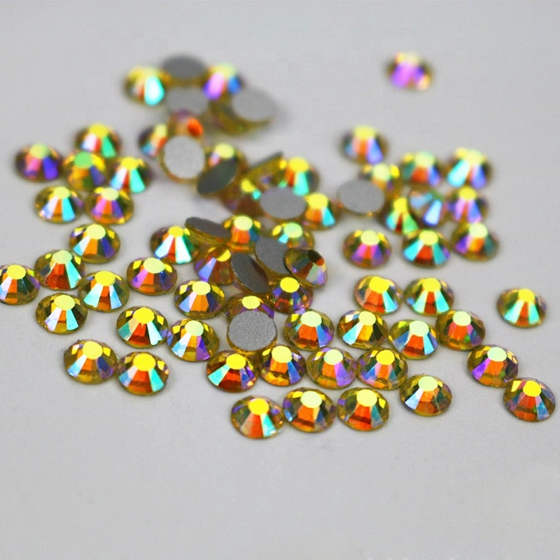 Stock Diamond Rhinestone Decoration Variety Color Marquise Hot Fix Crystal Strass Transfer Rhinestone 10 gross/bag