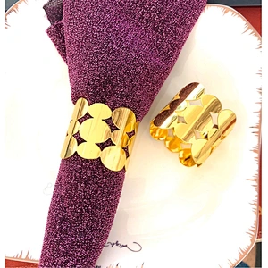 Table Decoration Serviette Holder Metal Napkin Ring for Home Wedding Banquet Party