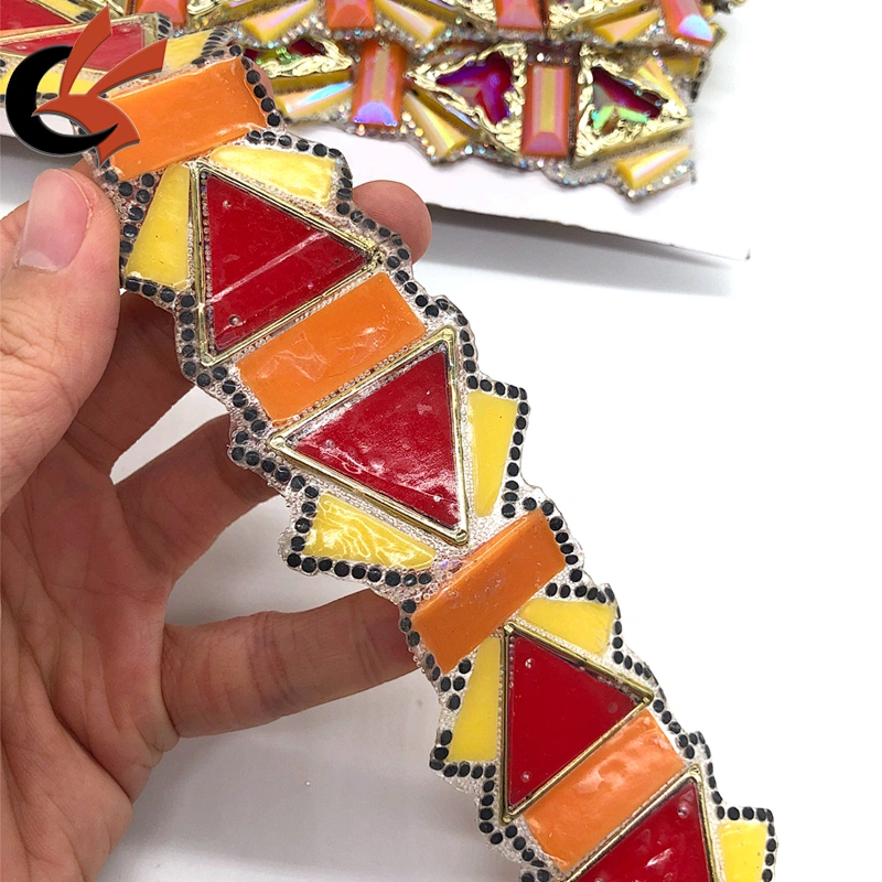 Wholesale Fashion styles Gems Iron on rhinestone trims