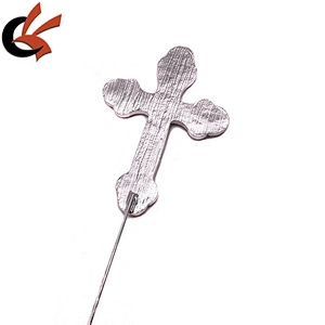 Metal cake topper Clear crystal rhinestone cross cake topper for cake decoration