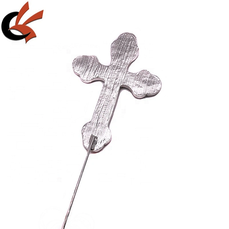 Metal cake topper Clear crystal rhinestone cross cake topper for cake decoration