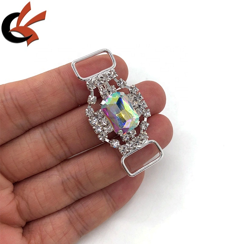 Top quality rhinestone swimwear bikini connector for swimwear accessories