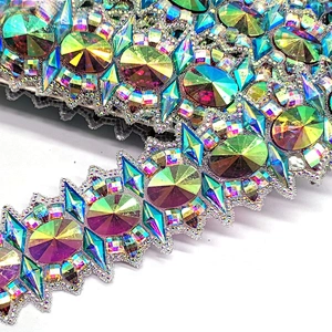 2021 Factory Custom Iron on Garment Resin Trimming Resin Appliques