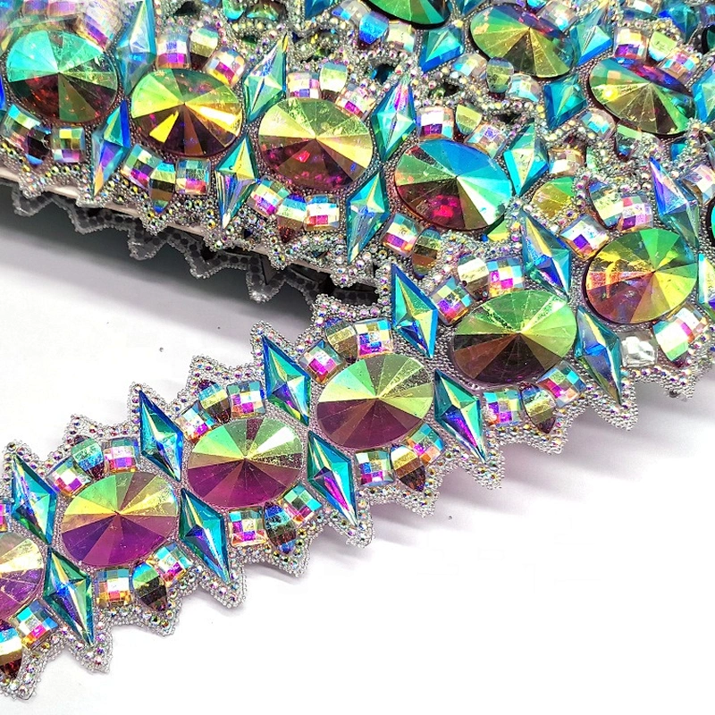 2021 Factory Custom Iron on Garment Resin Trimming Resin Appliques