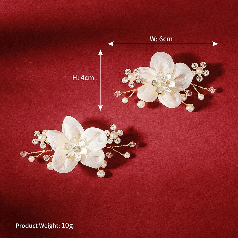 Korean Handmade Pearl rhinestone shoe clip wedding shoe accessories