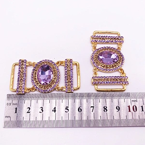 Shining diamante Bikini Swimwear Buckle  Rhinestone bikini Connector