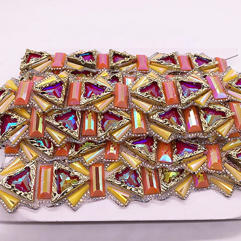 Newest Iron on trimming hot fix trimming for Carnival costume accessories